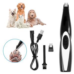 Clippers Pet USB Rechargeable Professional Pets Hair Trimmer Pet Hair Clipper Grooming Kit Cats Pet Foot Clipper Grooming for Dogs Cats