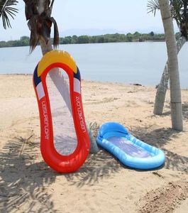 Air Inflatable Bow Style Floating Raft Chair Floats Tubes Environment Protection Foldable Back Row Sunshade Swimming nflation toy1508591