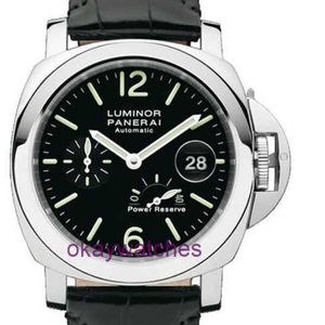 Pannerai Watch المصمم الفاخر Lumino Mechanical Swiss Mens Watch 44 ملم ليلة توهج تقويم مقاوم للماء PAM00090