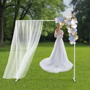 66 Ft Square Metal Table Arch Garden Arbor for Indoor and Outdoor Party Decoration Easy Assembly 240419