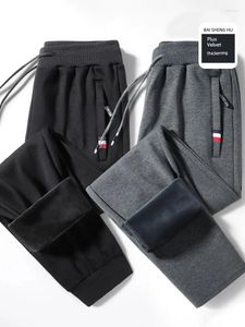 Men's Pants Yum! Thickens Middle-aged Fat Guy To Keep Warm And Wear Cotton On The Outside