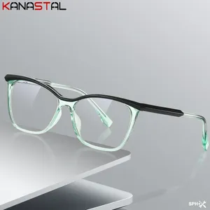 Güneş Gözlüğü Kadın Mavi Işık Engelleme Okuma Gözlükleri CR39 Optik Lensler Reçete Miyopi Presbyopic Eyewear TR90 Kaş gözlük Çerçevesi