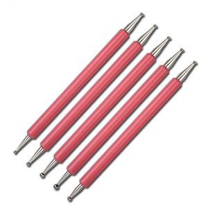 5Pcs Multi-Styles Nail Wood Sticks Nail Dotting Pen Nail Brush Kits Nail Art Rhinestones Gems Picking Pen Nail Art Tools