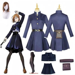 Anime Costumes Anime Cosplay Come For Kugisaki Nobara Jujutsu Kaisen Fans Cosplay Uniform Hallown Women Skirts Full Set Y240422