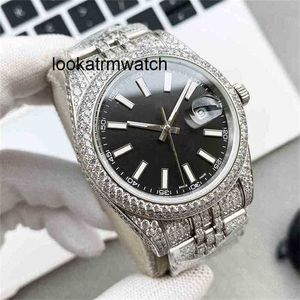 Роскошные часы сталь Top Top Sapphire 41-мм ремней, усыпанные бриллиантами мужские часы, женские наручные часы Montre de