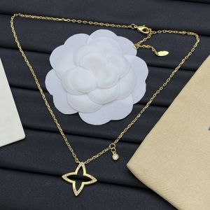 Luxury High end Jewlery Designer for Women love necklace tennis Long Chain Designer women pendant moissanite chain gold necklace women accessories clover rope