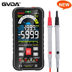 Möss nya 9999 räknar digital multimeter Smart Auto Range 1000V 10A Testermätare Ohm Hz Capacitance Rel True RMS AC DC DMM Multitester