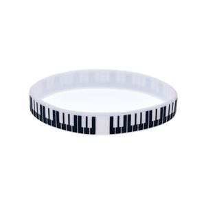 100PCS Piano Key Silicone Rubber Bracelet Great To Used In Any Benefits Gift For Music Fans201K