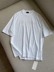 Designer Men's T Shirts Creative Alphabet Print Round Neck Kort ärm Löst version Teeshirt