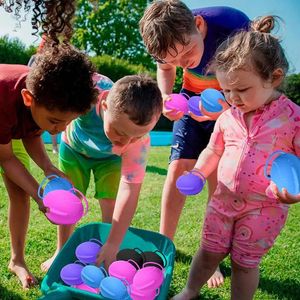 Water Balloons Reusable Water Bombs Silicoater Balloons Water Balloons Outdoor Water Toys Water Bombs Balls For Beach Summer 240417