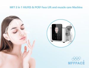 MF8 Hilfes PCRF 2 em 1 Máquina de elevador de face Facial Corporal Skin and Muscle Care Machine mffface EMS Firmamento facial V-FACE MFFOREIRA Equipamento de beleza Equipamento de beleza