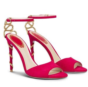 Morgana Sandals Sandals Sapatos de Design de Luxúria RENESCAVILLAS HAPELAS HAPELAS CRISTAL GOLD CRISTAL SANDALIAS WEDLELIDAPARTY3392326