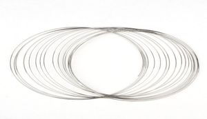 DoreenBeads 100 Loops Memory Beading Wire for Handmade Necklace Jewelry DIY Accessories Steel Wire Jewelry Findings 140mm 2012119944852