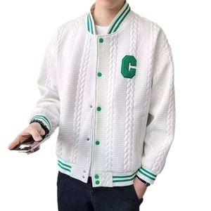 Xiaoxiangfeng Jacket, Men's 2024 Spring Trendy Casual Work Jacket, High-End Trendy Brand Ruffian And Handsome Knitted Clothes
