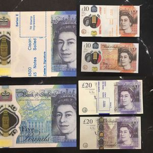 Funny Toy Paper Printed Money Toys Uk Pounds GBP British 10 20 50 commemorative For Kids Christmas Gifts or Video FilmICLSZUUU