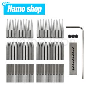 Leathercraft 2080pcs Substituível Acessórios de perfuração redondos Cabeça Removível Removível Chisel Puncando as ferramentas de soco de couro para ferramentas