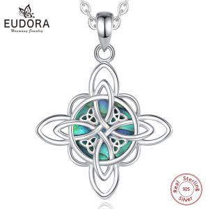 Ожерелья Eudora 925 Серебряное серебряное колье ведьмы для мужчин Женщины естественный ущельщик