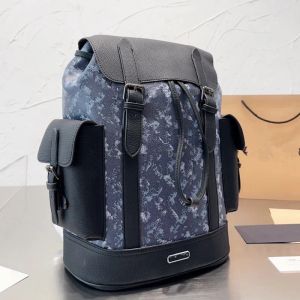 Hot designer backpack men and women fashion backpacks book bag classic old flowers Drawstring clip open and close jacquard leather schoolbag backpack gift YY