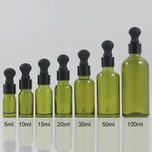 Storage Bottles China Factory Green 30ml DIY Eliquid Bottle Glass Dropper For Oil Wholesale