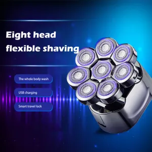 Blades Electric Razor для мужчин, 8D 6IN1 головы.