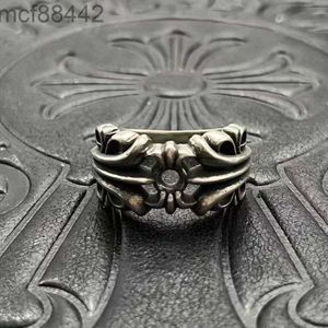 Ch Trendy Crooker Kt Iris Ring with Sterling Silver for Men and Women Used Hip Hop Punk Index Finger