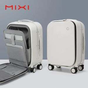 Bagage Mixi Patent Design Aluminium Frame Suitcase Carry On Rolling Lage Beautiful Boarding Cabin 18 20 24 Inch M9260