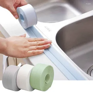 Duvar çıkartmaları 3.2mx38mm banyo duş lavabosu banyo sızdırmazlık şerit bant beyaz pvc kendi kendine yapışkan su geçirmez çıkartma mutfak için