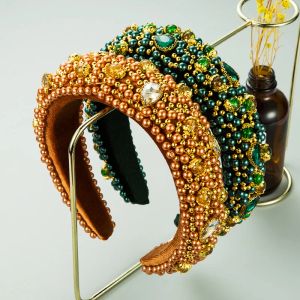 Takı Kadınlar Barok Kafa Bandı Parlatıcı Kristal Saç Bandı Renkli Rhinestone Headwrap Saç Band Hoop Heopear Saç Bantları Accessory518