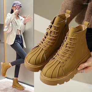 Stivali Spessa Solled Women 2024 Trend alla moda e versatile Aumentare le scarpe a piattaforma corta in moda dimagranti