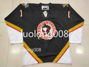 Hockey personalizza Wilkes Barre Scranton Penguins 1 da Dwight Hockey Jersey ricamato cuciti qualsiasi numero e maglie da nome