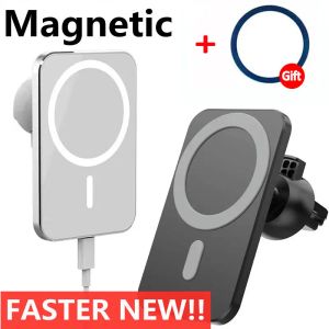 Caricabatterie da 15W Carichi wireless magnetici Carichi di vettura per auto per iPhone 12 13 14 Pro Max Induzione Caricatore di ricarica rapida