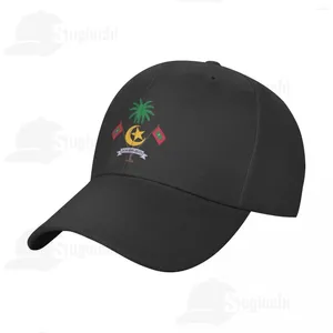 Ball Caps National Emblem Of Maldives Coat Arms Sun Baseball Cap Capt Capt Regolable for Men Women Unisex Cool Outdoor Cappello