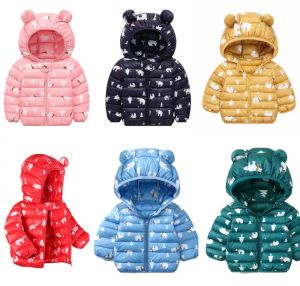 Coats Newborn cottonpadded clothes boys and girls down cotton winter coats Windproof snowproof children's ski clothes