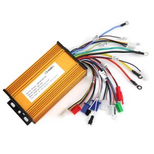 Del 48/60/64/72V 10001500W Electric Bike Controller Escooter Threemode Sinusoid 12 Tube Brushless Speed ​​Controller