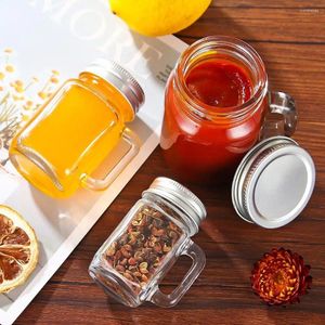 Water Bottles 40ml/60ml/120ml Mason Jar For Jam And Honey Portable Leak Proof Milk Juice Bottle With Lid Home Party Bar Glasses D8S3