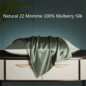 Pillow Natural 22 Momme 100% Mulberry Silk satin multicolor pillowcases pillow cases Envelope Closure standard queen king 48*74cm