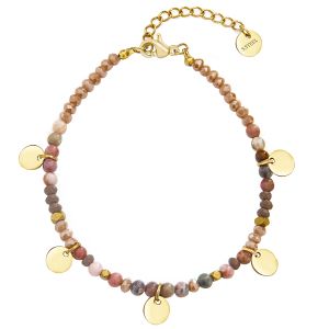 Странды Wildfree Fashion Beadreable Bracelet пять цветов круглый браслет для женщин натуральные камни браслеты богемные украшения