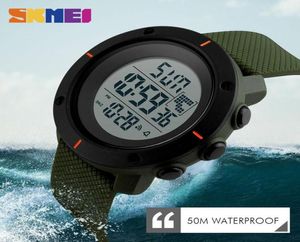 Wristwatches Reloj Militar Zegarki Men Sports Watches Multifunction Chronograph Water Resistant Alarm Clock Date Digital Wristwatc2641184