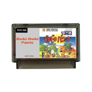 Случаи Doki Doki Panic Японский / английский (FDS -эмулированный) Game Cartridge для FC Console 60Pins 8 -битная карта видеоигр