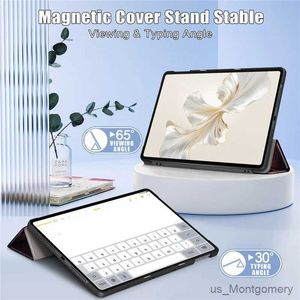 Tablet-PC-Koffer Taschenkoffer für Ehrenpad 9 12,1 Zoll 2024 Tri-Fallofing Folio Magnetic Smart Cover für Honor Pad 9 Hey2-W09 Hey2-W19 Tablet-Tablet-Cover