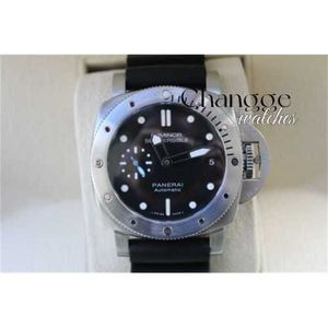 Luxury Mens Designer tittar automatiskt mekaniskt rostfritt stål fällningsspänne Peneri Lumino Diving Pam 682 PAM00682 42mm PAM682 med boxpapper! Wow! Exteriör