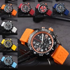 Endurance Pro Luxury Watches Men Full Function Avenger Luminus rostfritt stål Strap Womens Watch 44mm Date Quartz Reloj Movement Watches Plated Silver SB048 C4