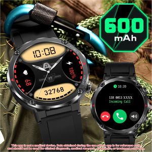 Herren Outdoor Sports SmartWatch (Antwort/Anmeldeanrufe), geeignet für iPhone- und Android-Telefone, 1,6-Zoll-Voll-Touchs-Bildschirm, 600-mAh-Akku, Fitness-Tracker