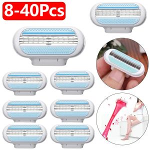 Blades 840Pcs Shaving Blades For Women Safety Sharpener razor For Razor Blade 3Layer Replacement Head For Beauty Hair Removal Blades