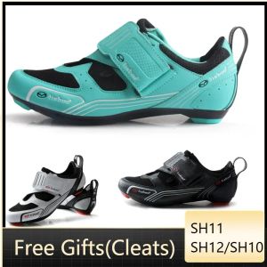 Footwear Tiebao Road Cycling Shoes Sapatilha Ciclismo Triathlon Men Women SPDSL Pedals Selflocking Breathable Road Bike Riding Sneakers