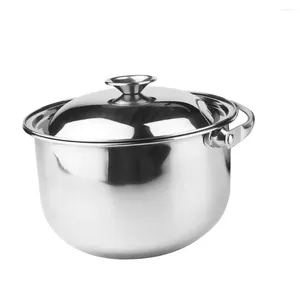 Double Boilers Stainless Steel Cooking Pot Stock Induction Cooktop Home Kitchenware With Lid Heating Set Stewing Stockpot