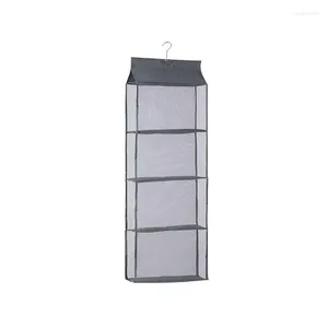 Bolsas de armazenamento armário de bolsas de mão armário pequeno suporte de bolsa 6 compartimentos design transparentes dobráveis respiráveis