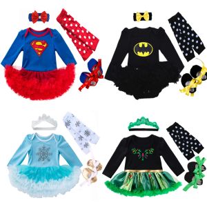 One-Pieces Christmas Dress Girls Costume Cartoon Fancy Party Cosplay Bebes Babi Dress Children's Princess Birthday Sets Baby girl Clothes