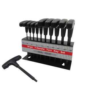 Moersleutel 10pc Metric Imperial Tandle Hex Wrench Allen Wrench Tool Set Star Tandle Hex Wrench Set Bekväm förvaringsställ