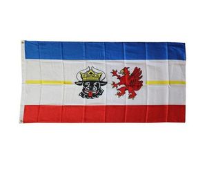 Mecklenburgvorpom flagga hög kvalitet 3x5 ft stad banner 90x150 cm festival fest gåva 100d polyester inomhus utomhus tryckta flaggor A6126937